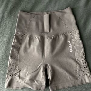 Gymshark Women's Gray High-Waisted Shorts